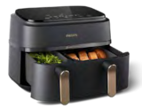 Doppel-Heißluftfritteuse NA352/04 von PHILIPS für 149,99 € bei expert im Angebot Doppel-Heißluftfritteuse NA352/04 von PHILIPS im aktuellen expert Prospekt