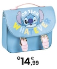 SAC SATCHEL STITCH en promo chez JouéClub Clamart à 14,99 €