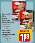 6 Dinkelbrötchen oder 7 Roggenbrötchen Angebote von Coppenrath & Wiese bei REWE Königswinter für 1,99 €