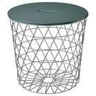 Aufbewahrungstisch silberfarben/dunkel graugrün im IKEA Prospekt Aufbewahrungstisch silberfarben/dunkel graugrün von KVISTBRO im aktuellen IKEA Prospekt für 24,99 €