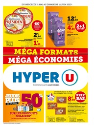 Prospectus Hyper U, "Méga formats méga économies",  pages, 31/05/2023 - 11/06/2023