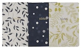 Lot de 3 carnets souples - Bureau Vallée Lot de 3 carnets souples à 1,99 € dans le catalogue Bureau Vallée
