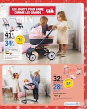 Promos Poussette dans le catalogue "LES JOUETS DE NOËL SONT ARRIVÉS" de E.Leclerc à la page 41