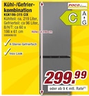 Kühl-/Gefrierkombination KGK186-315 CIX von POCOline im aktuellen POCO Prospekt