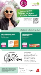 mea - meine apotheke Prospekt für Kiel mit 4 Seiten mea - meine apotheke Prospekt für Kiel: "Unsere Juli-Angebote", 4 Seiten, 01.07.2025 - 31.07.2025