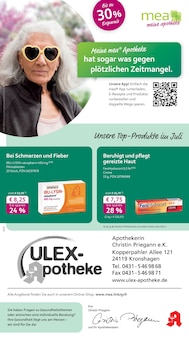 Aktueller mea - meine apotheke Prospekt "Unsere Juli-Angebote" Seite 1 von 4 Seiten