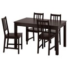 Tisch und 4 Stühle braun/braunschwarz von LANEBERG / STEFAN im aktuellen IKEA Prospekt