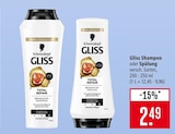 Gliss Shampoo im Angebot bei Marktkauf in Sindelfingen Gliss Shampoo Angebote von Schwarzkopf bei Marktkauf Sindelfingen für 2,49 €