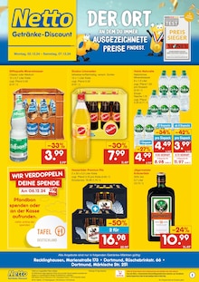 Volvic im Netto Marken-Discount Prospekt "DER ORT, AN DEM DU IMMER AUSGEZEICHNETE PREISE FINDEST." mit 2 Seiten (Herten)