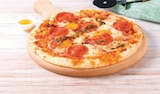 Pizza chorizo poivrons ou 4 fromages - Super U à Amiens Pizza chorizo poivrons ou 4 fromages en promo chez Super U Amiens à 3,75 €