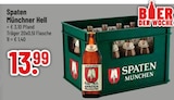 Münchner Hell von Spaten für 13,99 € bei Trinkgut im Angebot Münchner Hell von Spaten im aktuellen Trinkgut Prospekt