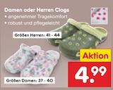 Damen oder Herren Clogs bei Netto Marken-Discount im Thum Prospekt für 4,99 €