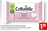 Feuchtes Toilettenpapier Sensitiv Pflegend im Angebot bei E center in Mainz Feuchtes Toilettenpapier Sensitiv Pflegend Angebote von Cottonelle bei E center Mainz für 1,19 €