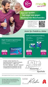 Aktueller mea - meine apotheke Prospekt "Unsere September-Angebote" für Ulm Aktueller mea - meine apotheke Prospekt für Ulm mit Seiten