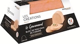 Bloc de foie gras de canard avec morceaux en barquette + lyre - LES CRÉATIONS - Intermarché Hyper Bloc de foie gras de canard avec morceaux en barquette + lyre - LES CRÉATIONS à 15,99 € dans le catalogue Intermarché Hyper