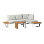 LOUNGEGARNITUR 253/185 cm Akazie massiv Aluminium Angebote von Amatio Basic bei XXXLutz Neubrandenburg für 549,00 €