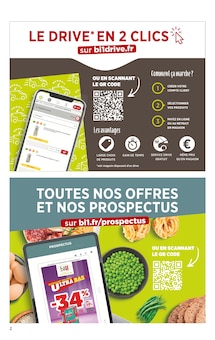 Prospectus Bi1 à Pierrefontaine-les-Varans, "LA QUINZAINE DES PRIX ULTRA BAS", 16 pages de promos valables du 11/03/2025 au 23/03/2025