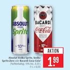 Vodka Sprite im Angebot bei Marktkauf in Reutlingen Vodka Sprite Angebote von Absolut bei Marktkauf Reutlingen für 1,99 €