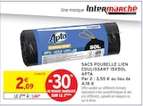 Sacs poubelle lien coulissant 15x50L - APTA à 1,46 € dans le catalogue Intermarché Super