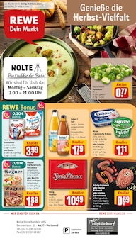 Aktueller REWE Prospekt "Dein Markt" für Dortmund Aktueller REWE Prospekt für Dortmund mit Seiten