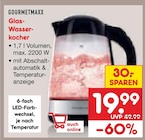 Aktuelles Glas-Wasserkocher Angebot bei Netto Marken-Discount in Halle (Saale) ab 19,99 €