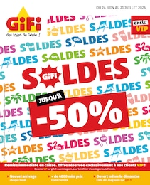 Prospectus Bazar & Déstockage Gifi en cours, SOLDES, 10 pages, 24/06/2026 - 21/07/2026 Catalogue Bazar & Déstockage Gifi en cours à Thorigny-sur-Marne et alentours, SOLDES, 10 pages, 24/06/2026 - 21/07/2026