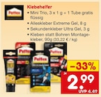 Klebehelfer Mini Trio Angebote von Pattex bei Netto Marken-Discount Mannheim für 2,99 €