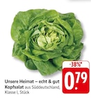 Kopfsalat im Angebot bei EDEKA in Trier Kopfsalat Angebote von Unsere Heimat – echt & gut bei EDEKA Trier für 0,79 €