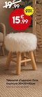Tabouret d'appoint Oslo fourrure - Maxi Bazar à Paris Tabouret d'appoint Oslo fourrure en promo chez Maxi Bazar Paris à 15,99 €