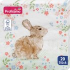 Servietten "Blumenhase" (33x33 cm) von Profissimo im aktuellen dm-drogerie markt Prospekt für 1,45 €