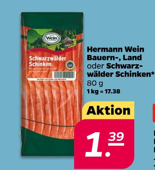 Hermann Wein Bauern-, Land oder Schwarzwälder Schinken