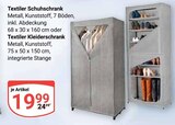 Textiler Schuhschrank im Angebot bei GLOBUS in Gotha Textiler Schuhschrank Angebote bei GLOBUS Gotha für 19,99 €