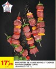 Brochettes de viande bovine attendries poivron tomates cerise - JEAN ROZÉ - Intermarché Super à Pontarlier Brochettes de viande bovine attendries poivron tomates cerise - JEAN ROZÉ en promo chez Intermarché Super Pontarlier à 17,90 €