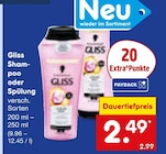 Shampoo oder Spülung im Angebot bei Netto Marken-Discount in Monheim Shampoo oder Spülung Angebote von Gliss bei Netto Marken-Discount Monheim für 2,49 €
