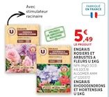 Engrais Rosiers et Arbustes à Fleurs 1 kg - U en promo chez Super U Orléans à 5,49 €