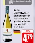 EDEKA Löffingen - Baden Oberrotweiler Grauburgunder Angebot im Prospekt Baden Oberrotweiler Grauburgunder bei EDEKA im Löffingen Prospekt für 4,79 €