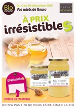 Catalogue Biomonde "Vos miels de fleurs à prix irrésistibles", 1 pages, à Mérignac, 04/12/2019 - 29/12/2019 Prospectus Biomonde "Vos miels de fleurs à prix irrésistibles", 1 pages, à Mérignac, 04/12/2019 - 29/12/2019