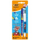 Stylo bille 4 couleurs + roller gelocity "Mario Kart" - BIC en promo chez Carrefour Stylo bille 4 couleurs + roller gelocity "Mario Kart" - BIC dans le catalogue Carrefour