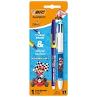 Stylo bille 4 couleurs + roller gelocity "Mario Kart" - BIC en promo à 3,43 € chez Carrefour Stylo bille 4 couleurs + roller gelocity "Mario Kart" - BIC dans le catalogue Carrefour
