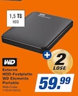 Externe HDD-Festplatte Elements Portable Angebote von WD bei expert Wesel für 59,99 €