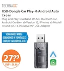 USB-Dongle Car Play- & Android Auto von Technaxx im aktuellen V-Markt Prospekt für 27,99 €