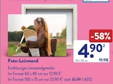 Foto-Leinwand im Angebot bei ALDI SÜD in Aachen Foto-Leinwand Angebote bei ALDI SÜD Aachen für 4,90 €