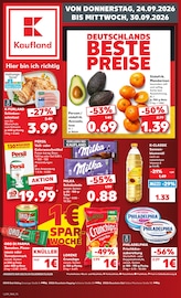 Kaufland Supermarkt Prospekt der aktuellen Woche mit 70 Seiten, gültig von 24.09.2026 bis 30.09.2026, in Tuntenhausen und Umgebung Aktueller Kaufland Supermarkt Prospekt in Tuntenhausen und Umgebung, "Hier bin ich richtig" mit 70 Seiten, 24.09.2026 - 30.09.2026