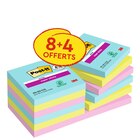 8 blocs Post-it® + 4 offerts  - couleurs assorties - 76 x 76 mm - Post-it dans le catalogue Bureau Vallée