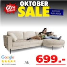 Aktuelles Pearl Ecksofa Angebot bei Seats and Sofas in Hamburg ab 699,00 €