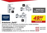 Waschtischbatterie von Grohe im aktuellen toom Baumarkt Prospekt für 49,99 €