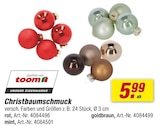 toom Baumarkt Blomberg - Christbaumschmuck Angebot im Prospekt Christbaumschmuck bei toom Baumarkt im Blomberg Prospekt für 5,99 €