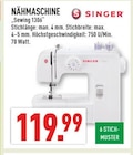 Nähmaschine Angebote von Singer bei Marktkauf Bergheim für 119,99 €