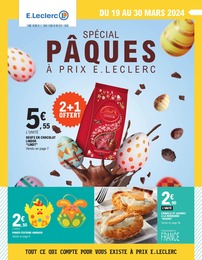 Catalogue E.Leclerc "Spécial Pâques à prix E.Leclerc" à L'Aigle et alentours, 80 pages, 19/03/2024 - 30/03/2024