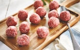 30 boulettes au bœuf : préparation de viande bovine hachée (74%) et de fibres végétales à 6,60 € dans le catalogue Netto